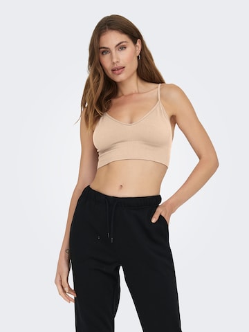 ONLY Bralette Bra 'ONLVICKY' in Beige: front