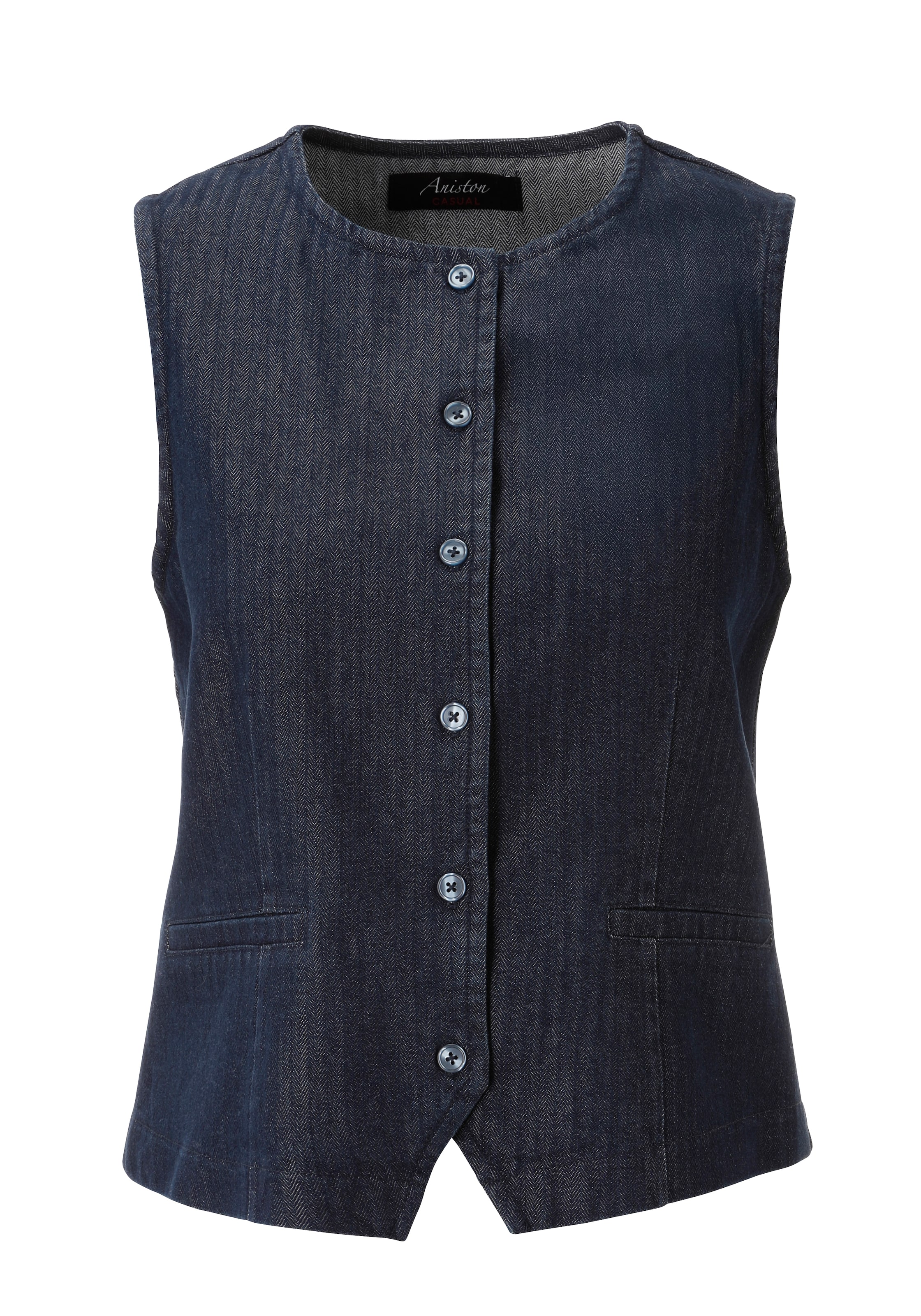 Aniston CASUAL Vest in Blue: front