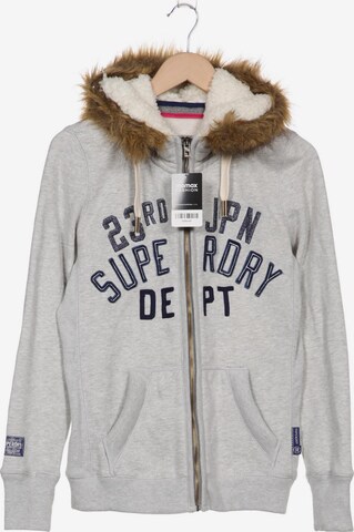Superdry Sweatshirt & Zip-Up Hoodie in M in Grey: front