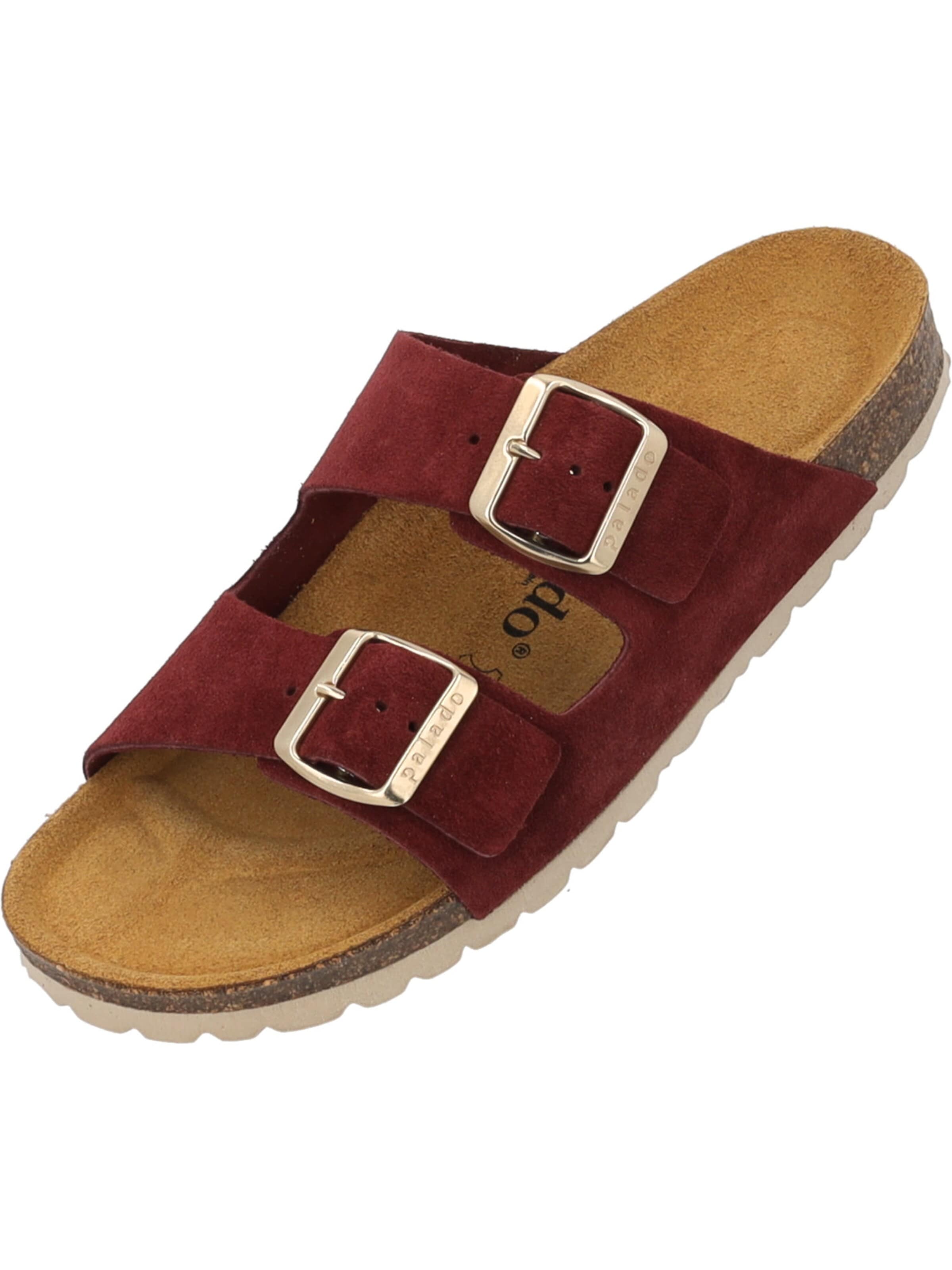 Palado Pantolette 'Palado Korfu Suede Premium Leather'‌‌‌‌‌‌‌‌‌ in Rot: Vorderseite