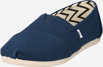 TOMS Espadrilky 'ALPARGATA' – modrá: přední strana