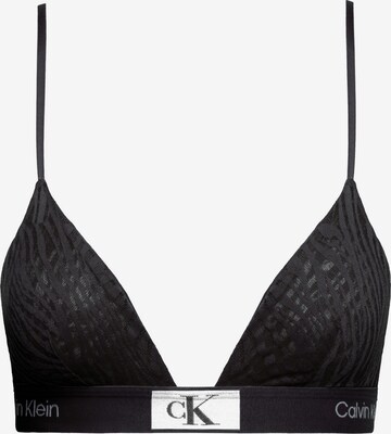 Calvin Klein Underwear Triangle Bra in Black: front