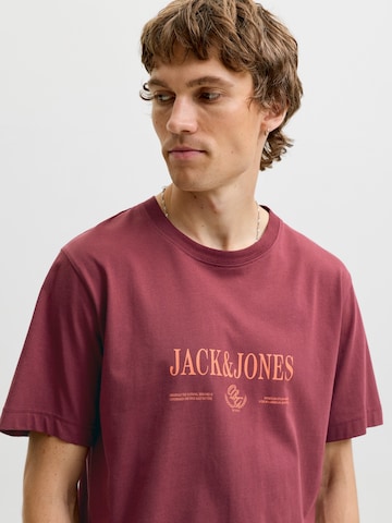 T-Shirt 'JORFREDERIKSBERG' JACK & JONES en marron