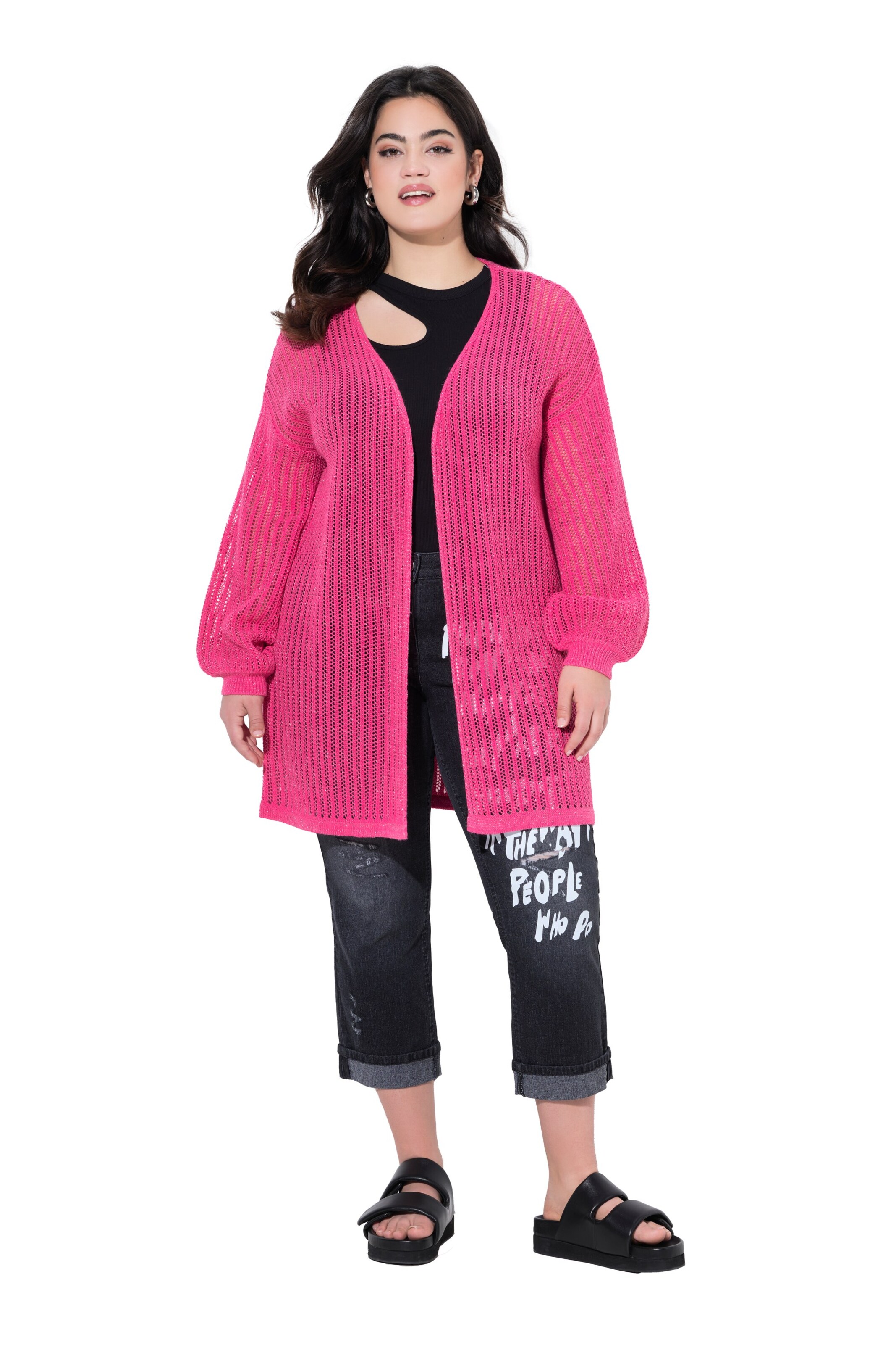 Angel of Style Knit cardigan in Pink