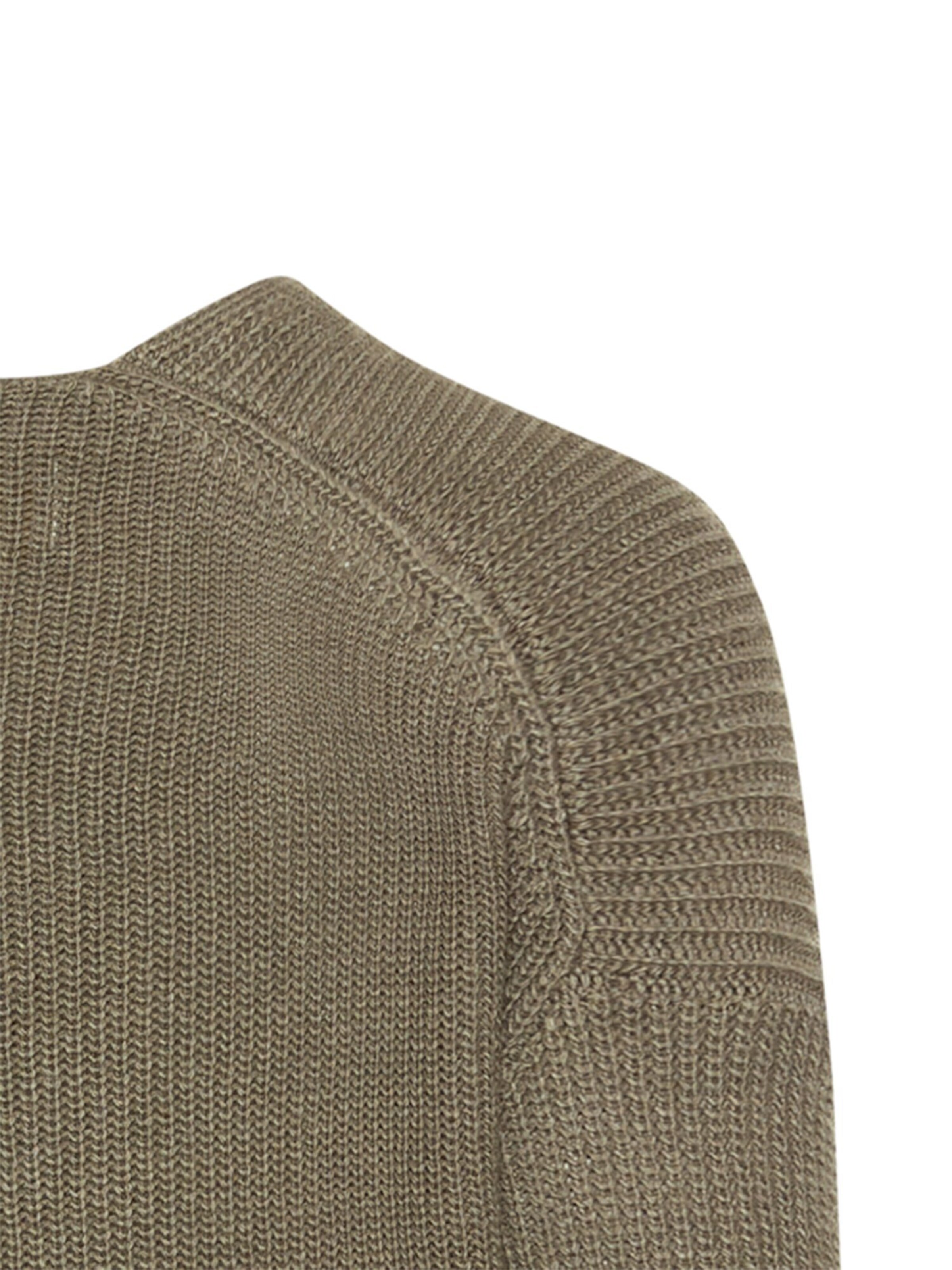 CAMEL ACTIVE Strickpullover mit V-Ausschnitt in Grün