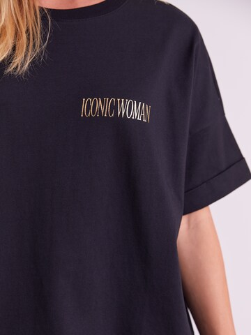 ABOUT YOU x Iconic by Tatiana Kucharova Shirt 'Charlie' in Zwart