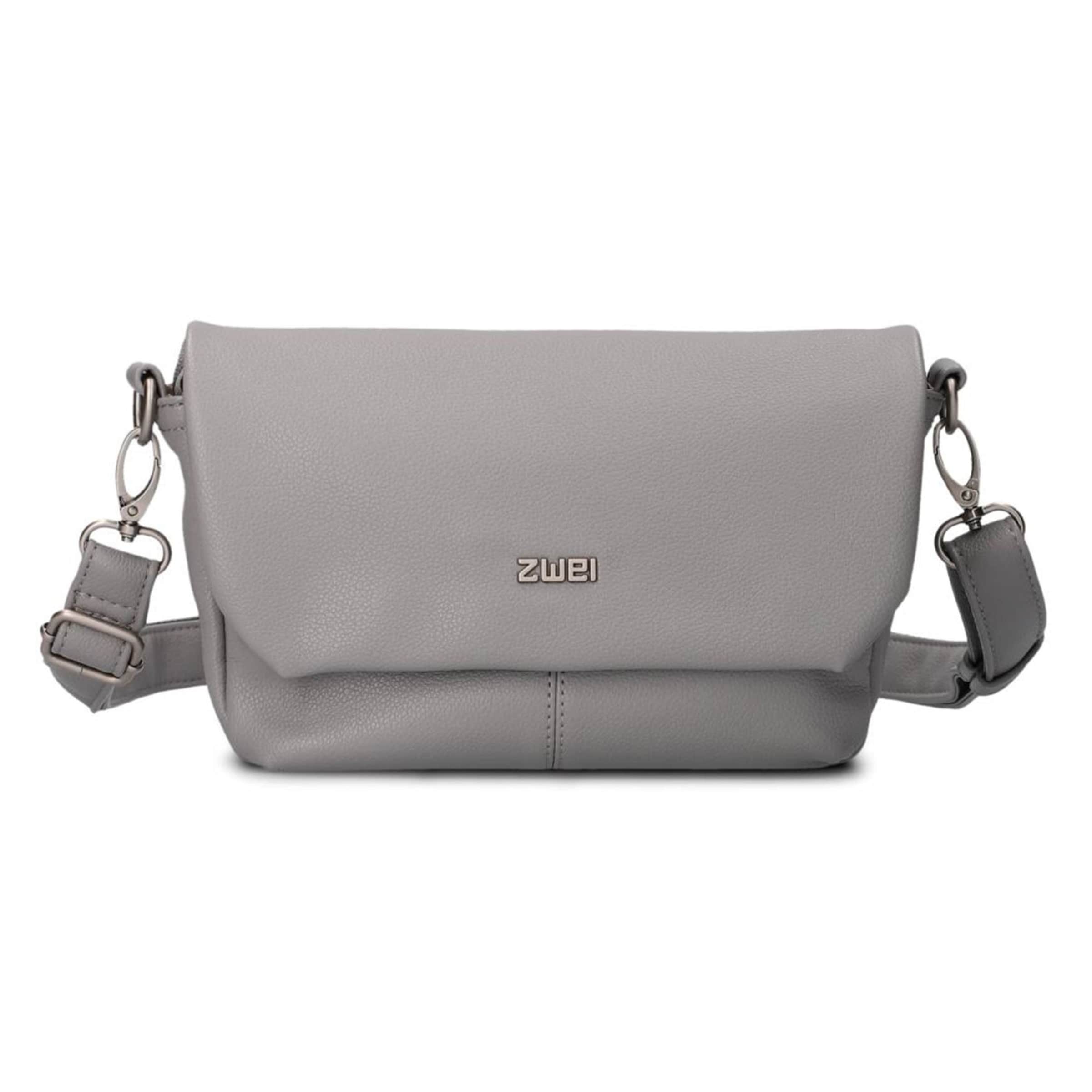 Sac à bandoulière 'Mademoiselle' ZWEI en gris : devant
