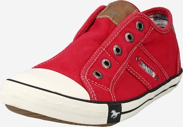 MUSTANG - Sapatilhas slip-on em vermelho: frente