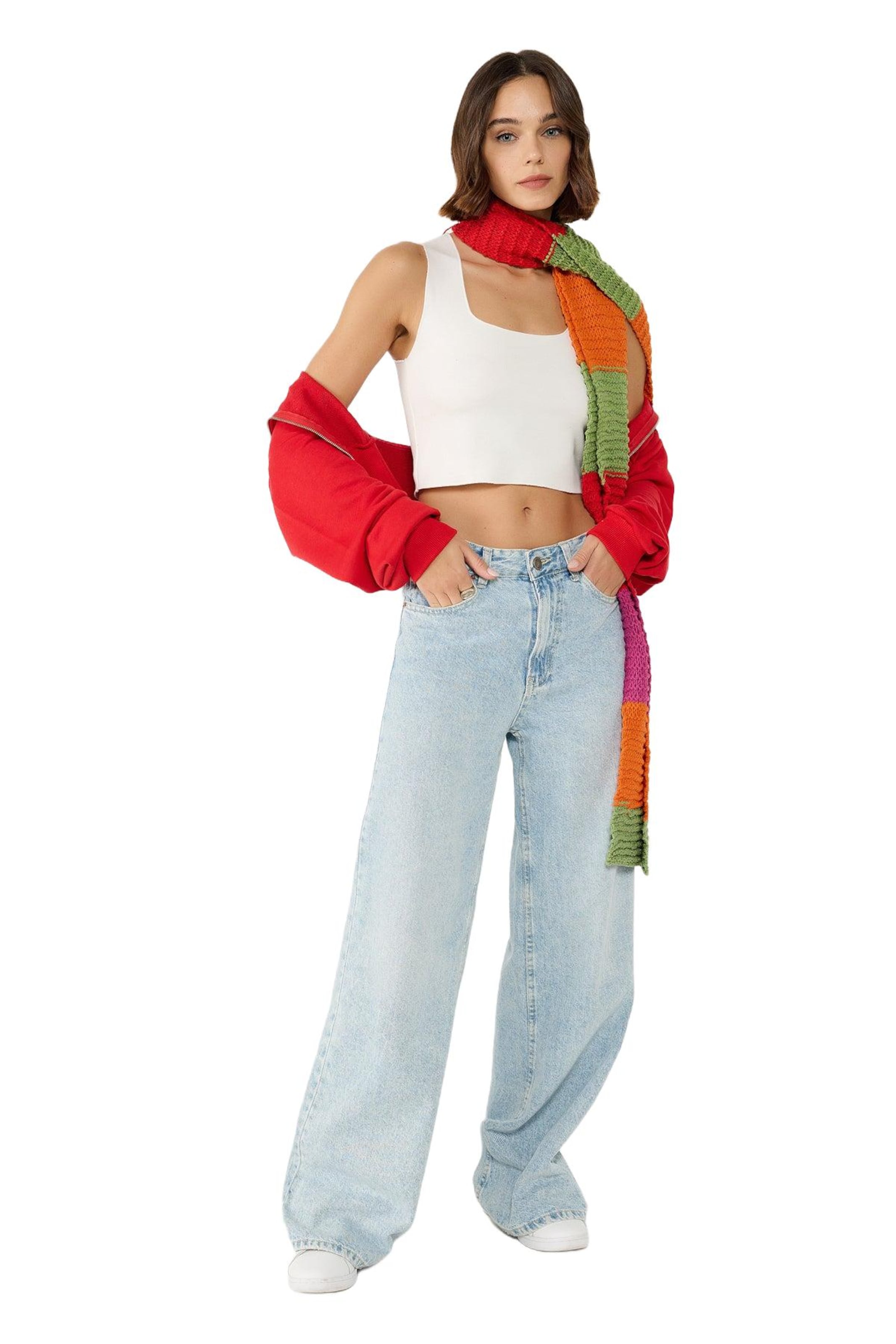 No Matter What Top in Weiß