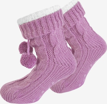 Chaussettes normani en rose : devant