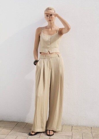 MANGO Suit Vest 'Deia' in Beige