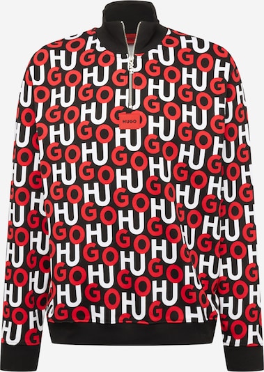 HUGO Sweater majica 'Dono' u crvena / crna / bijela, Pregled proizvoda