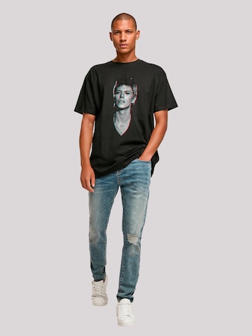 T-Shirt 'TV Times Pop Star David Bowie Portrait 1977' F4NT4STIC en noir