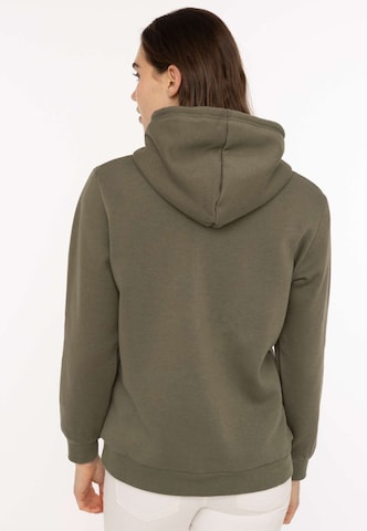 Sweat-shirt 'STRONG SOUL' Zwillingsherz en vert