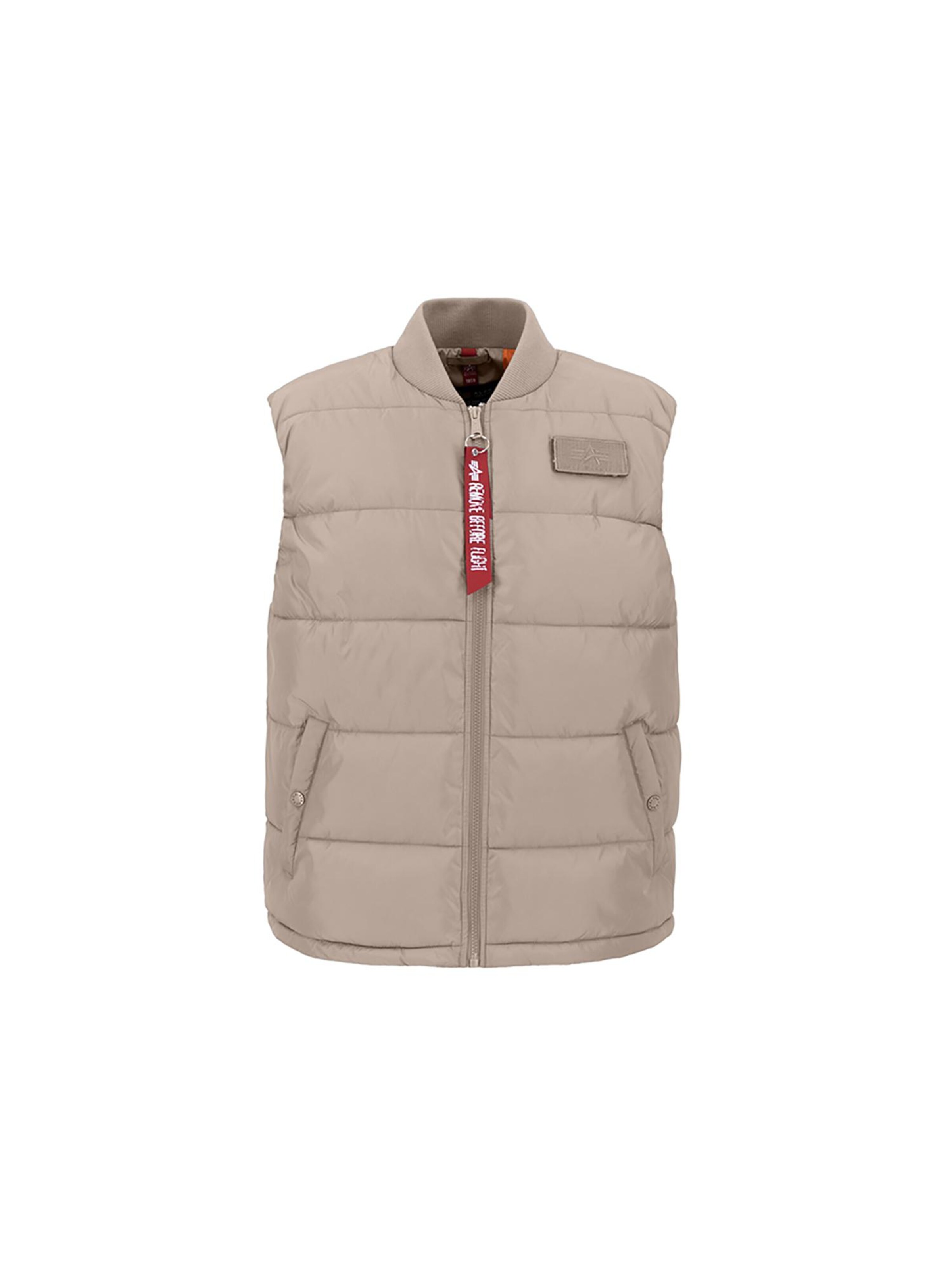 ALPHA INDUSTRIES Weste 'LW' in sand, Produktansicht