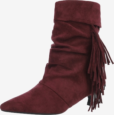 Ital-Design High Heels ' Klassische Stiefeletten ' in weinrot, Produktansicht