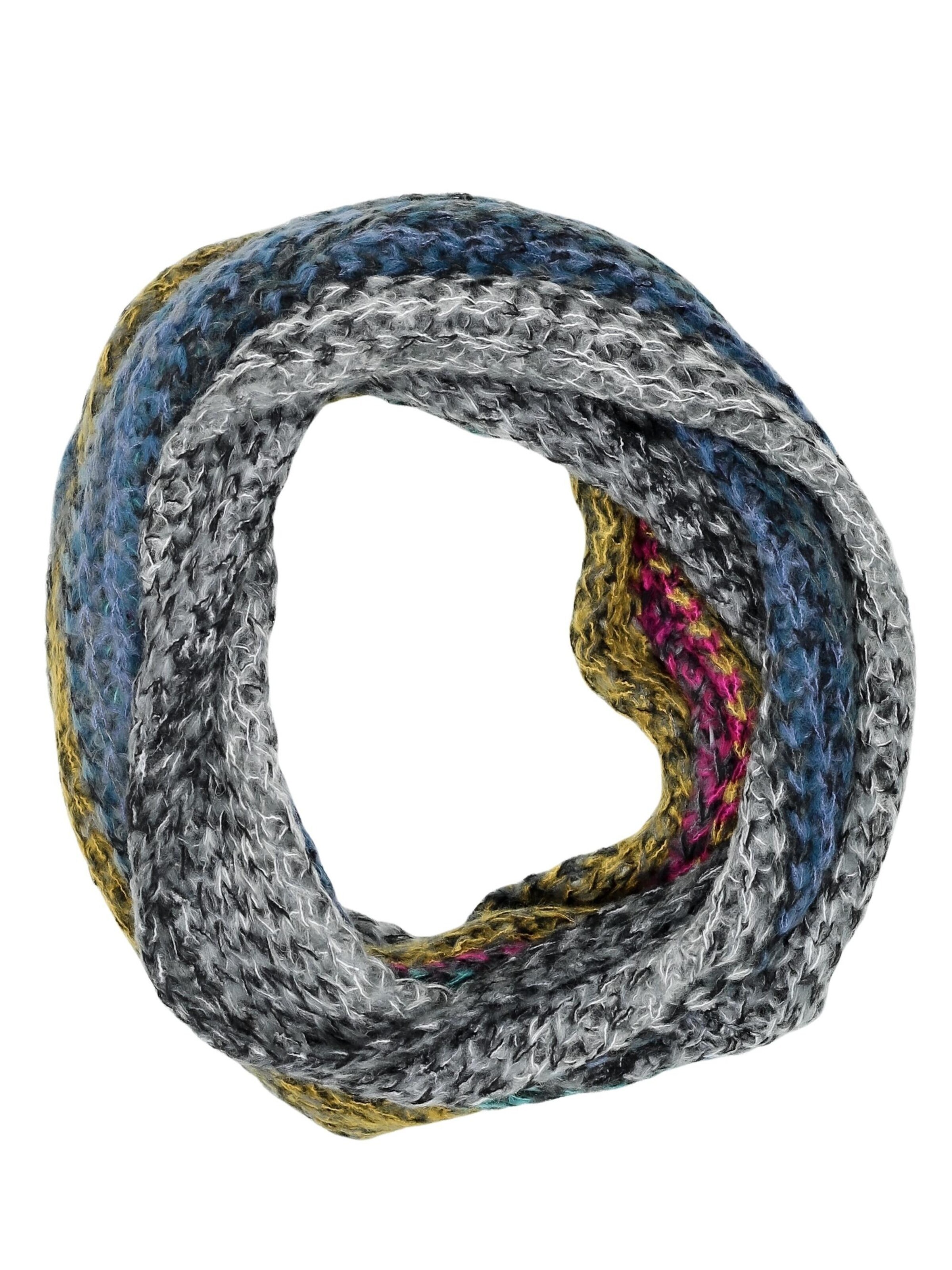 COLLEZIONE ALESSANDRO Tube Scarf 'Strickloop' in Mixed colors: front