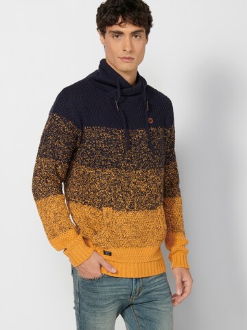 Pull-over KOROSHI en orange : devant