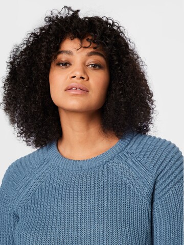 ONLY Carmakoma Sweater 'Elyssa' in Blue