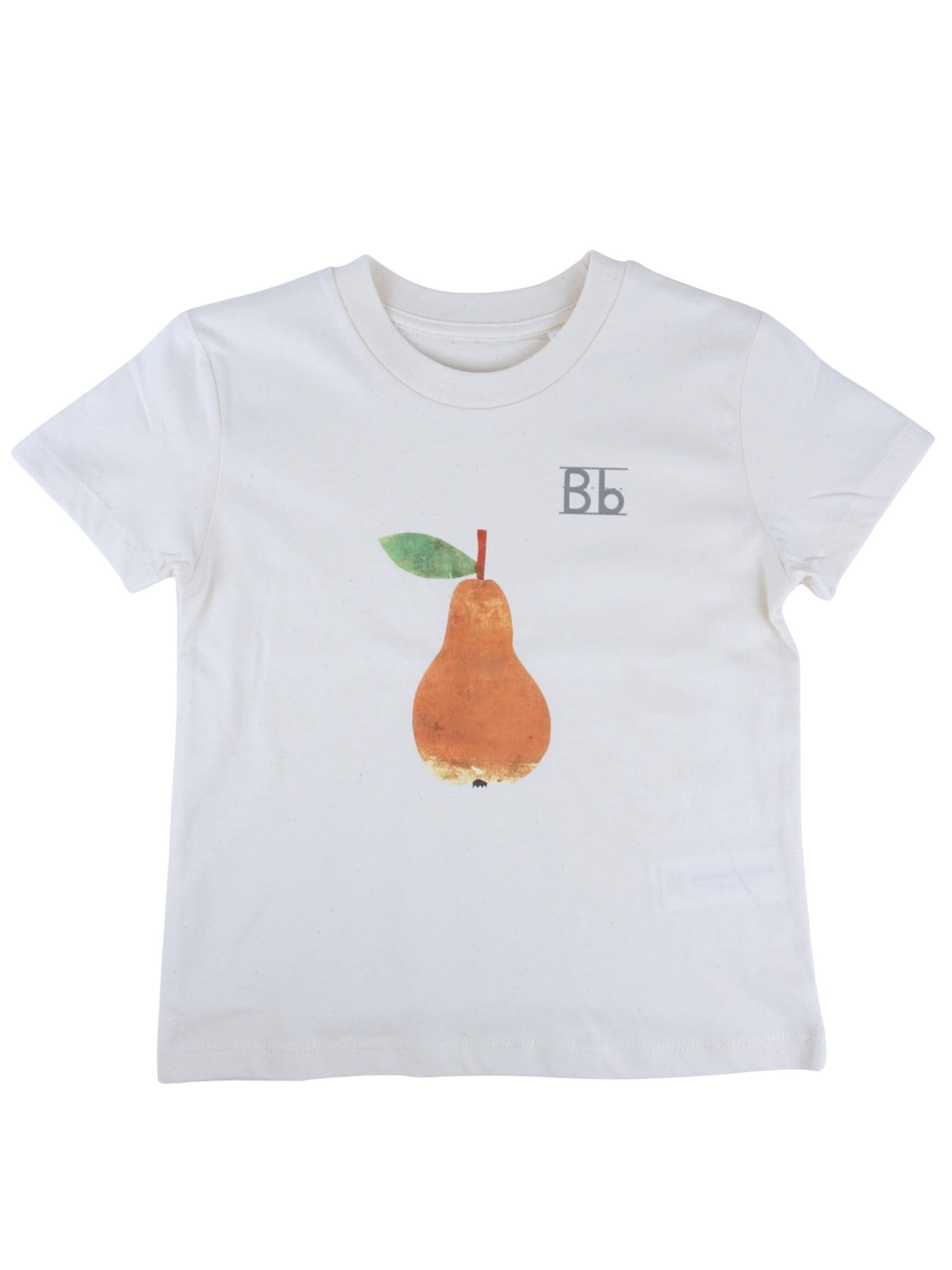 MelaDi Shirt 'Birne'‌‌‌‌‌ in Weiß: Vorderseite