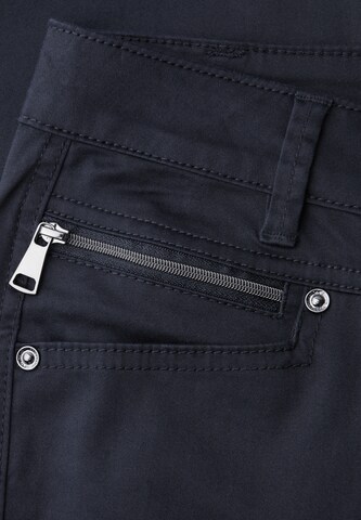 STREET ONE Slimfit Hose in Blau