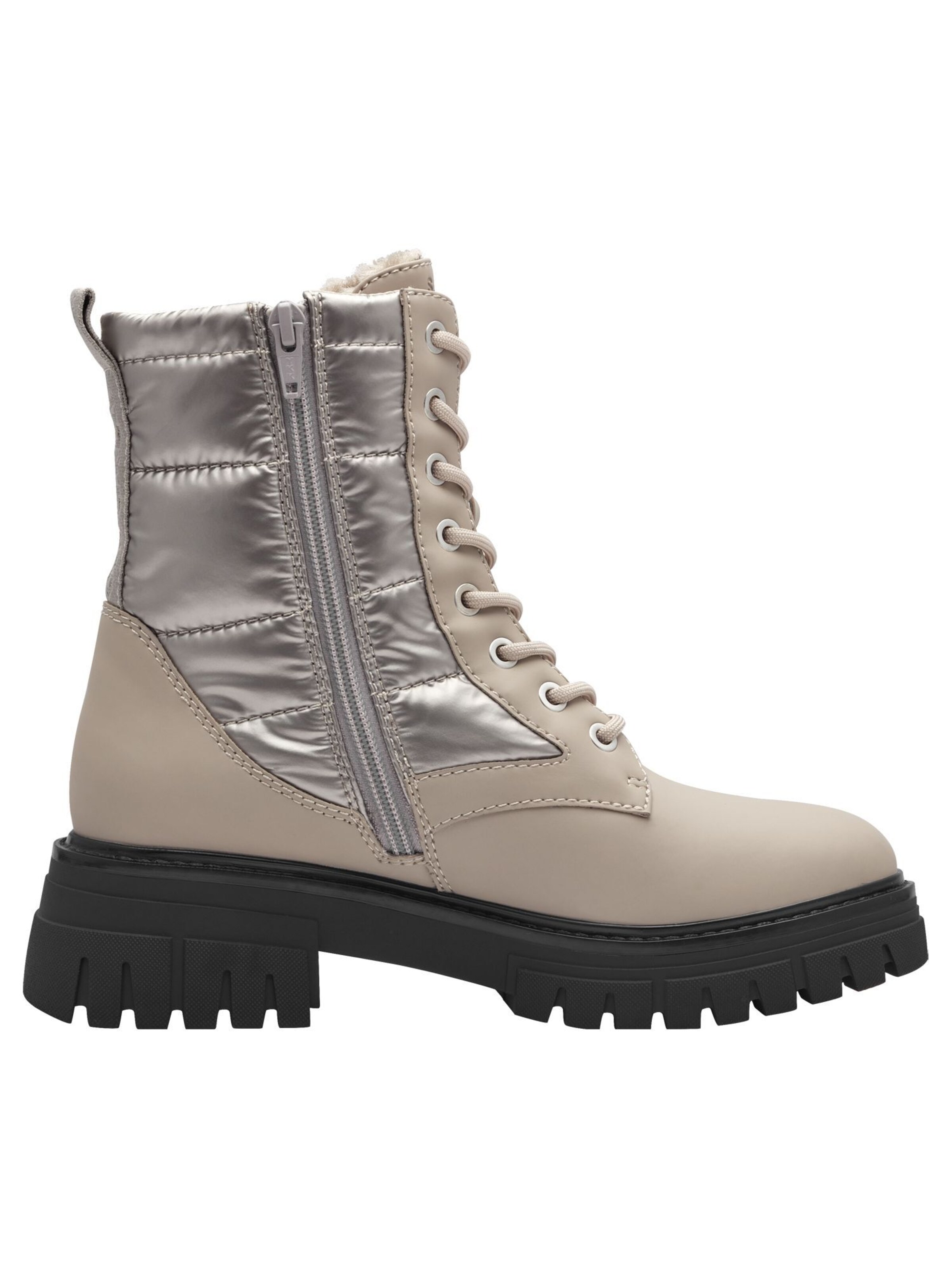 s.Oliver Lace-up bootie in Beige