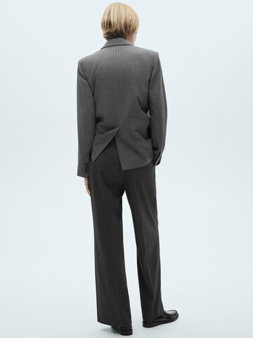 MANGO Wide leg Trousers with creases 'Gera' in Grey