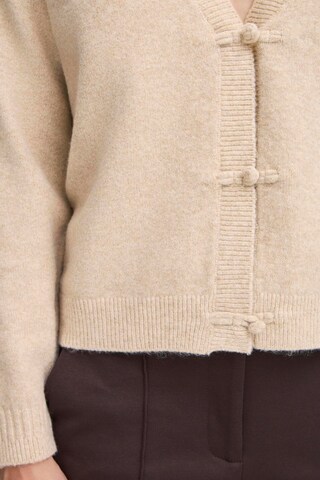 ICHI Knit Cardigan 'IHDASILA' in Beige