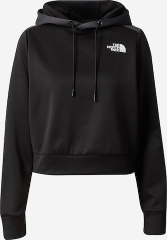 THE NORTH FACE - Sweatshirt de desporto em preto: frente