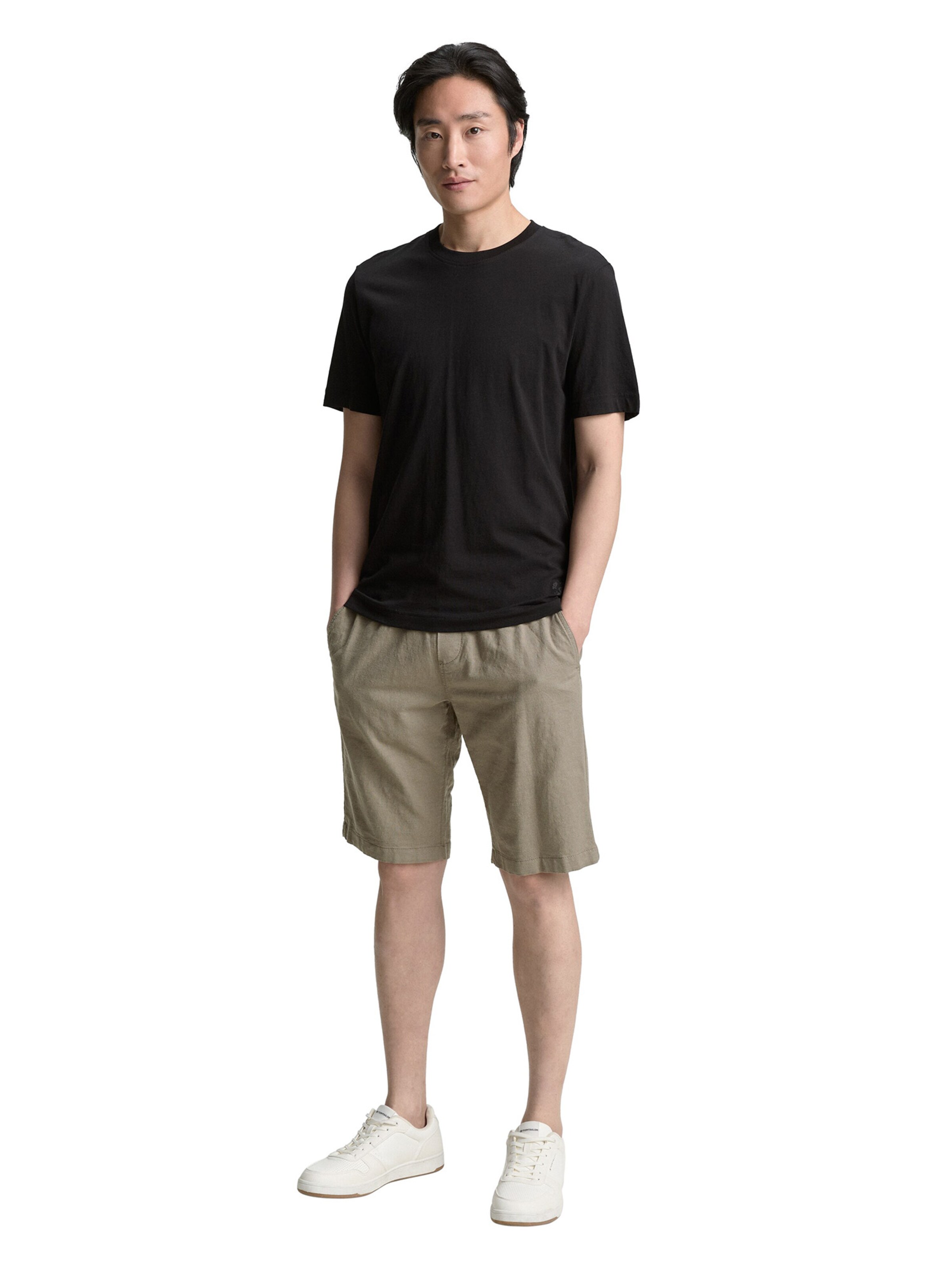 TOM TAILOR Regular Shorts in Grün