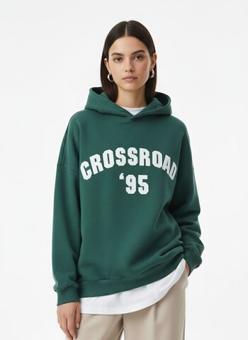 Sweat-shirt 'Carmen' studioselect en vert : devant