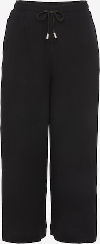 BOYSEN'S Wide leg Pants in Black: front