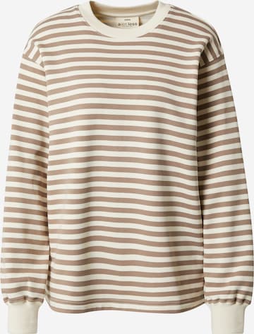 A LOT LESS Sweatshirt 'Carla' in Beige: predná strana