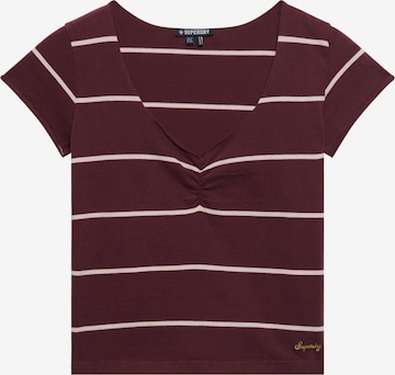 T-shirt Superdry & Co en rouge : devant