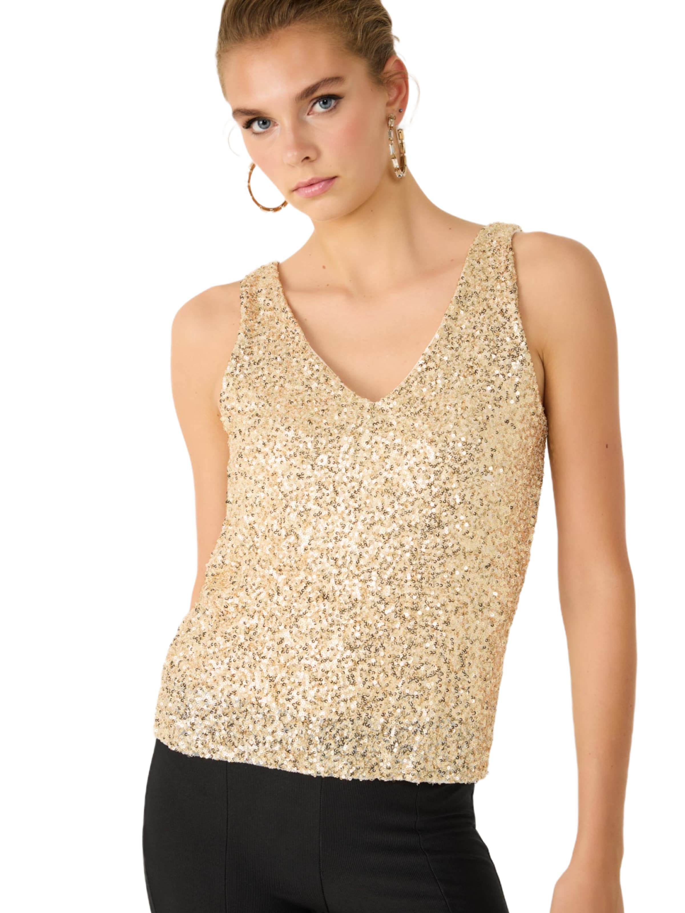 No Matter What Top in Goud