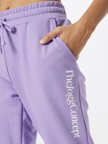 The Jogg Concept Tapered Trousers 'SAFINE' in Purple