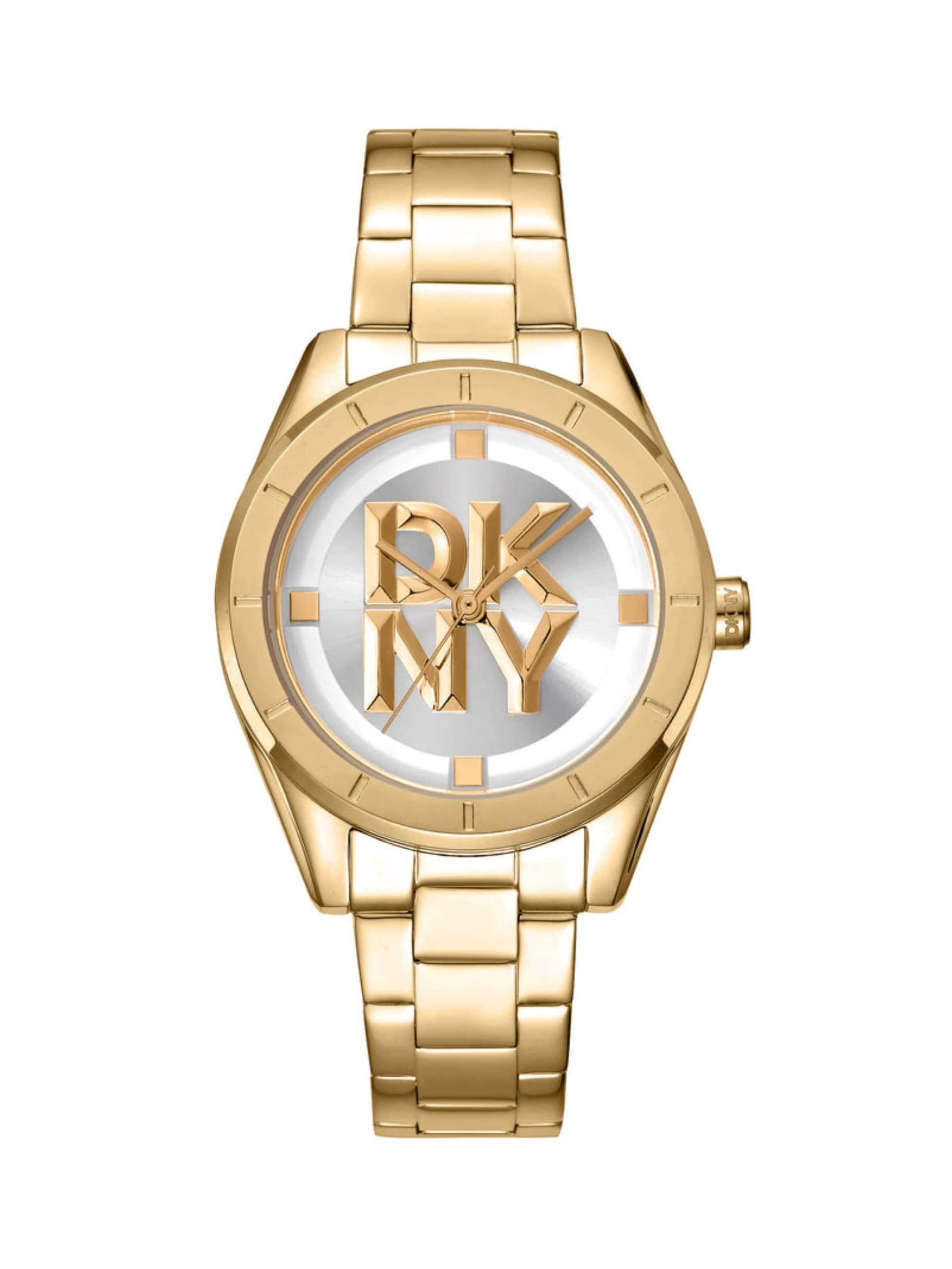 DKNY Analoguhr 'Chambers'‌‌‌‌‌‌‌‌ in Gold: Vorderseite