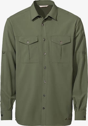 VAUDE Regular fit Functioneel overhemd 'Rosemoor' in Groen: voorkant
