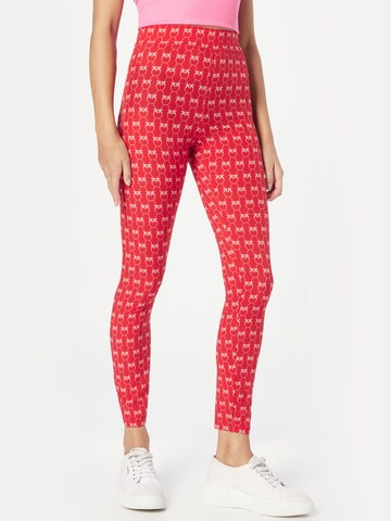 PINKO Slimfit Leggings 'GELOSO' in Roze: voorkant