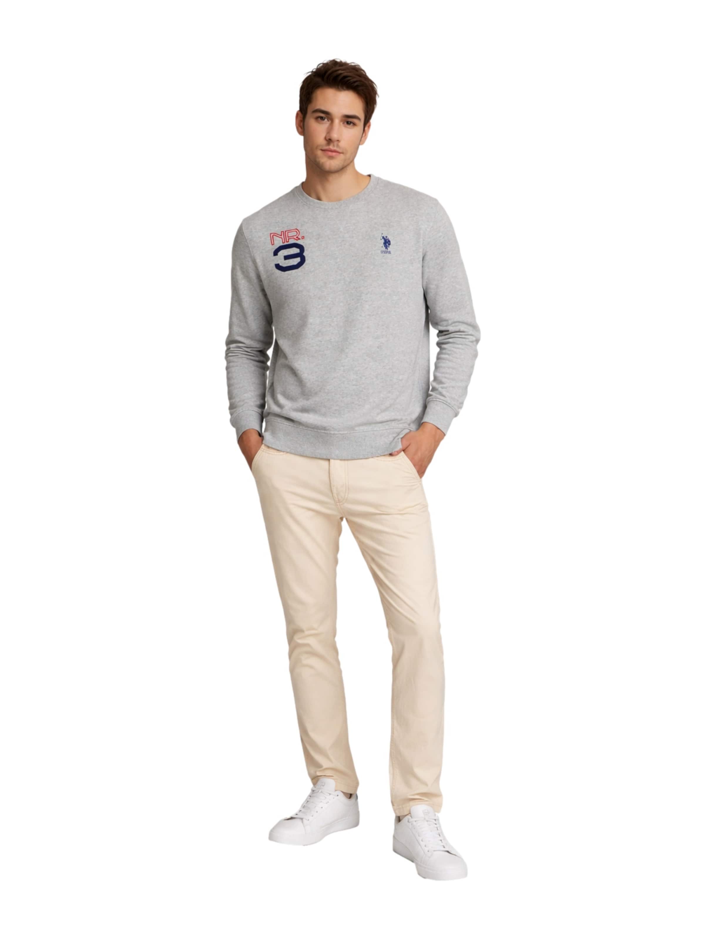 Bluză de molton de la U.S. POLO ASSN. pe gri