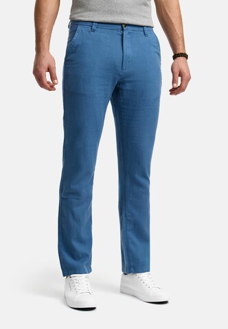 INDICODE JEANS Regular Broek in Blauw: voorkant