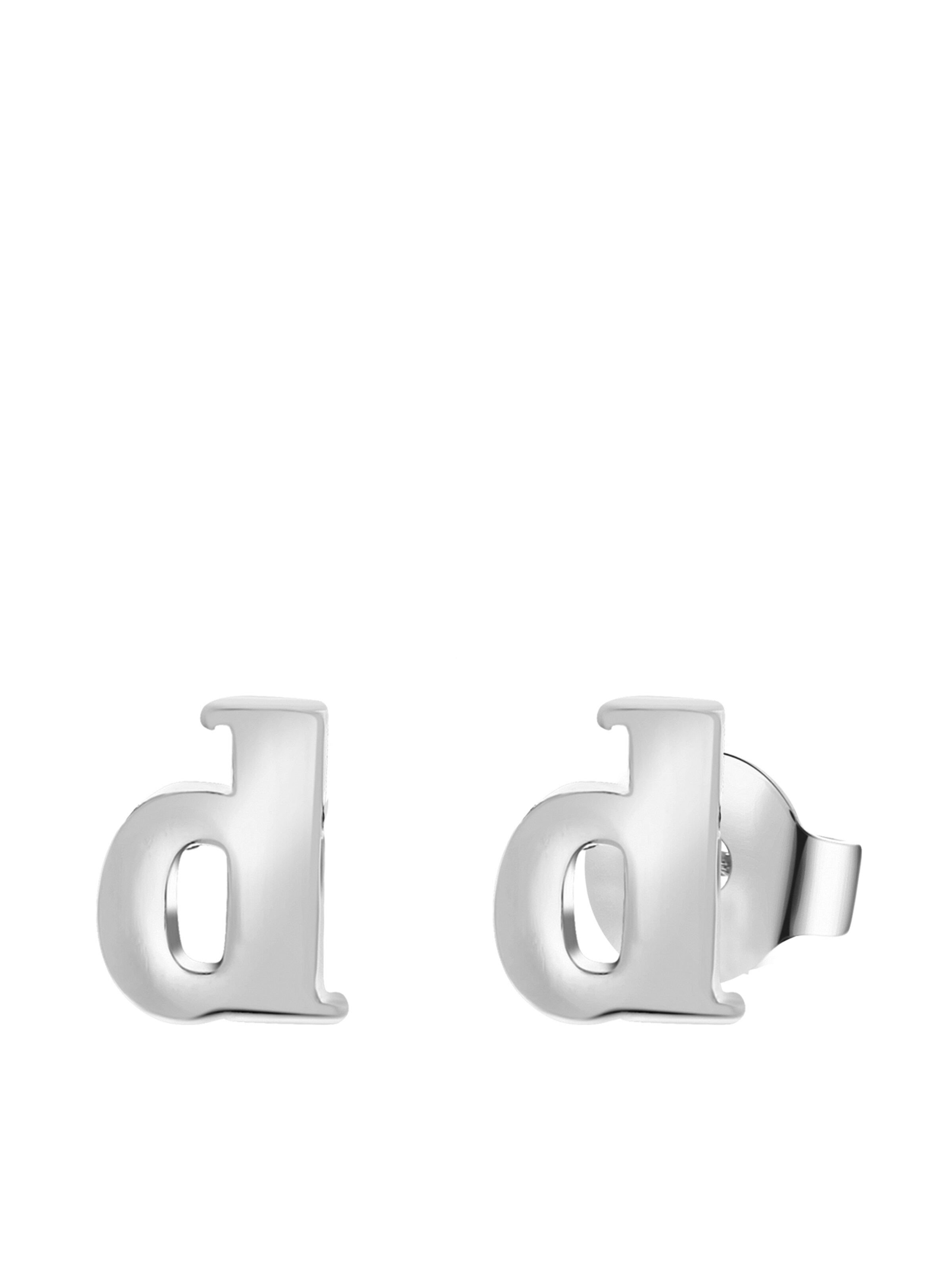 Lucardi Oorbellen in Zilver: voorkant