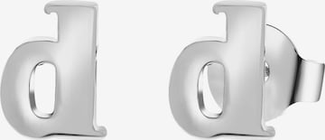 Boucles d'oreilles Lucardi en argent : devant