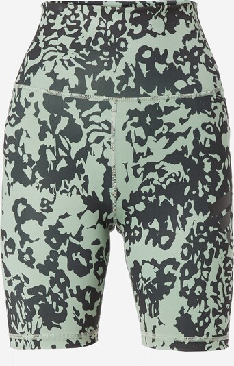 ADIDAS PERFORMANCE Pantalon de sport 'Optime Stash Floral Print' en vert clair / vert foncé, Vue avec produit