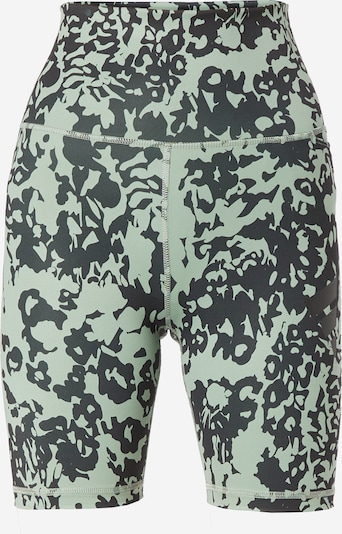 ADIDAS PERFORMANCE Sports trousers 'Optime Stash Floral Print' in Light green / Dark green, Item view