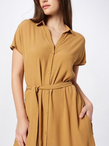 SAINT TROPEZ Shirt Dress 'Blanca' in Brown