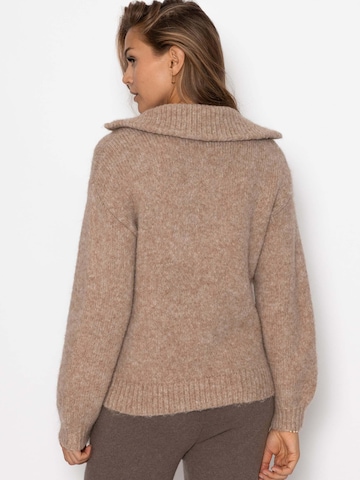 SASSYCLASSY Oversizestrickjacke‌ in Grau