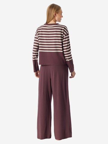 SCHIESSER Pyjama 'Casual Nightwear' in Bruin