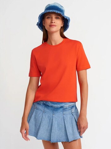 T-shirt Dilvin en orange : devant