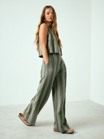 Next Wide leg Trousers in Green